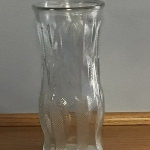 E O Brody Co - Glass vase with leaf design
